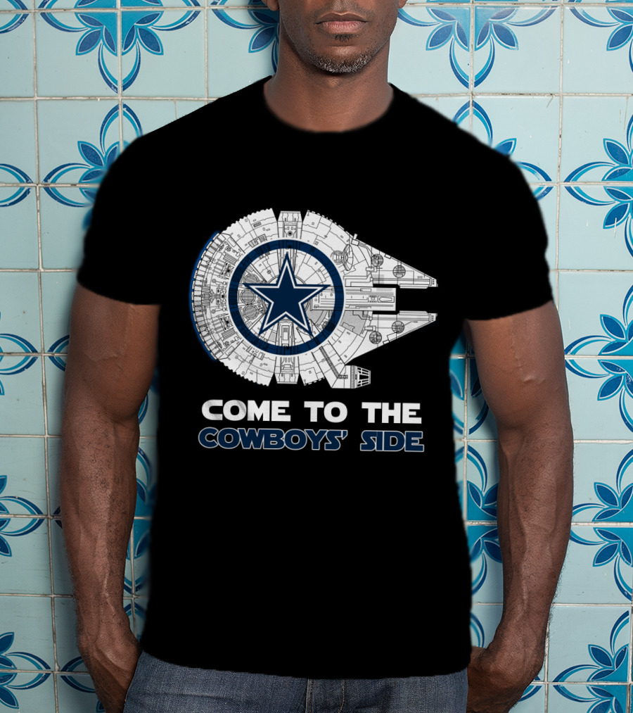 Dallas Cowboys Come To The Cowboys' Side Millennium Falcon Nfl T-Shirt