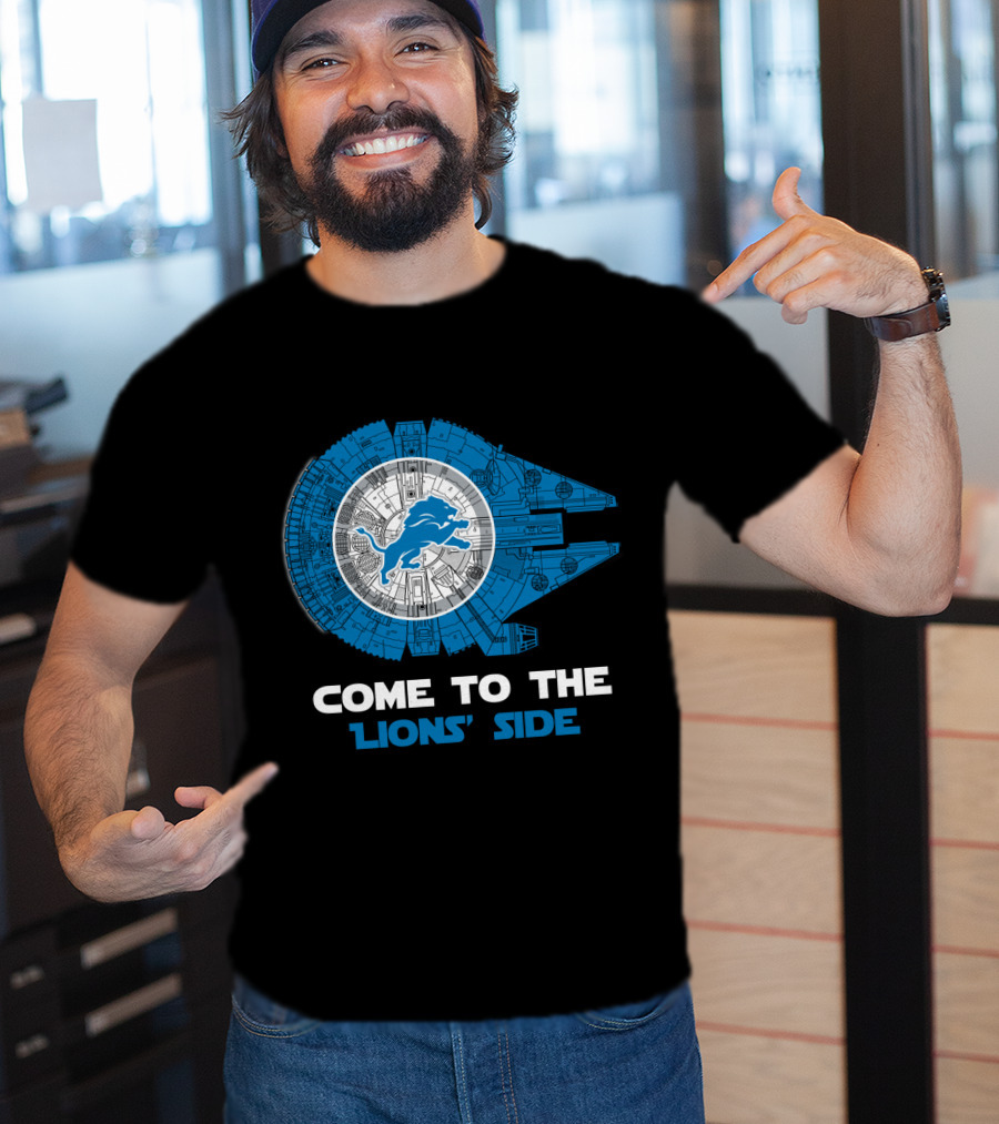 Come To The Lions' Side Detroit Millennium Falcon Nfl T-Shirt