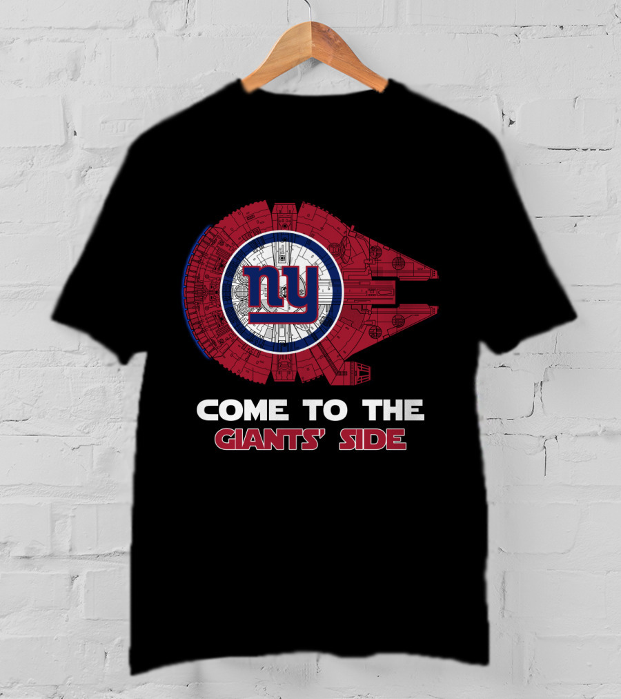 New York Giants Millennium Falcon Nfl Come To The Giants' Side T-Shirt