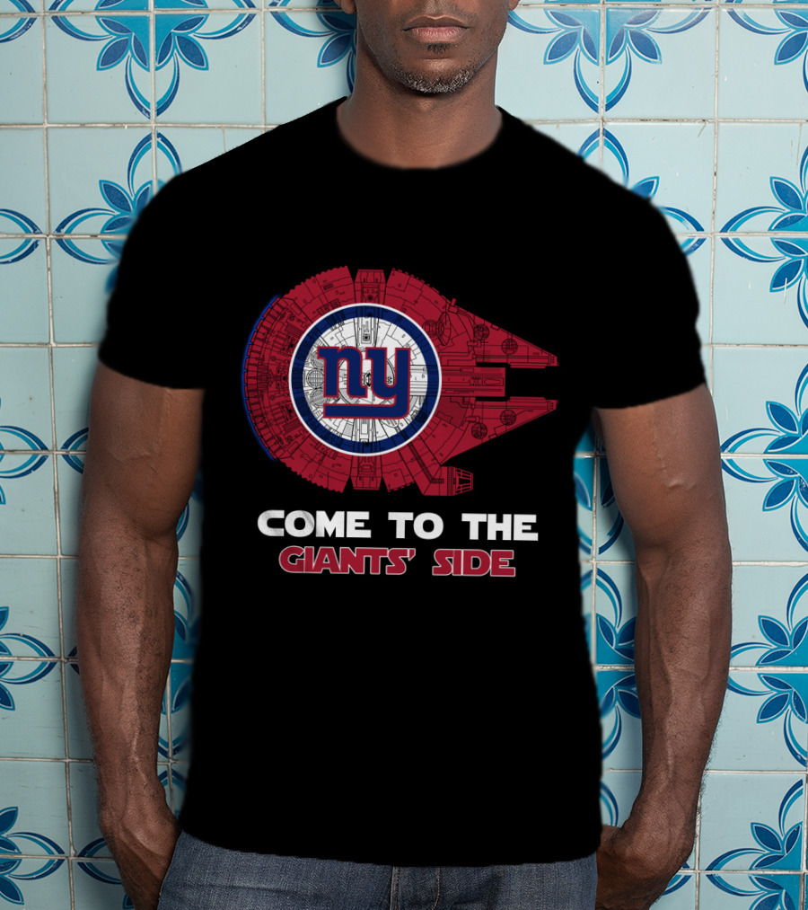 New York Giants Millennium Falcon Nfl Come To The Giants' Side T-Shirt
