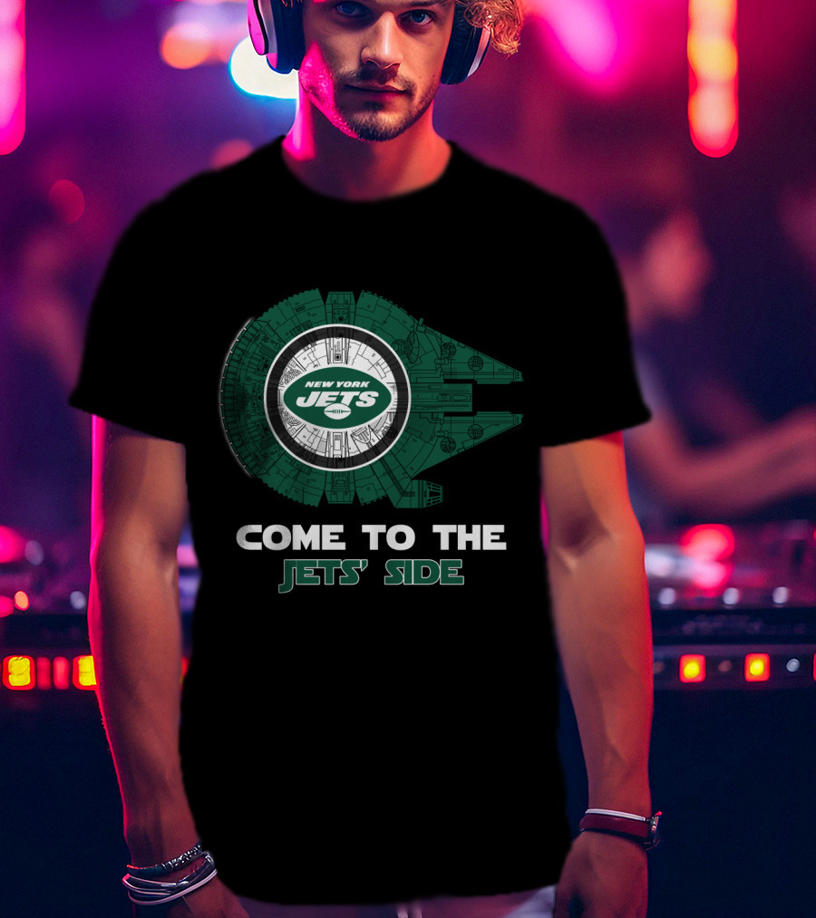 New York Jets Millennium Falcon Come To The Jets' Side T-Shirt