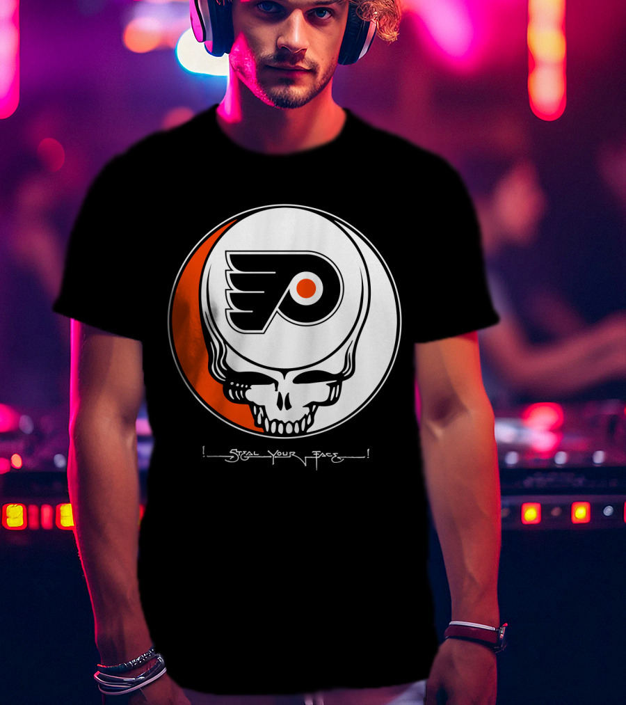 Steal Your Face Grateful Dead Philadelphia Flyers T-Shirt