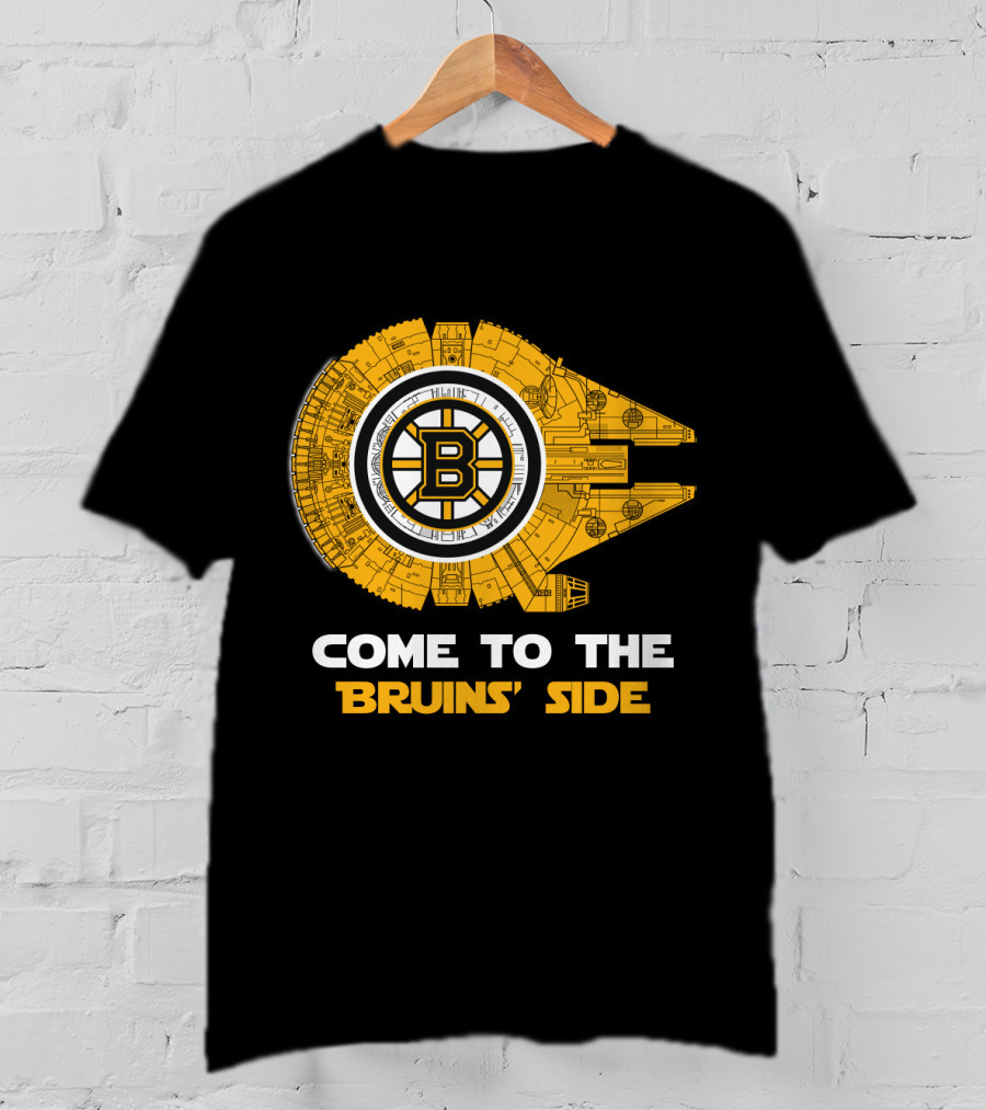Come To The Bruins' Side Millennium Falcon T-Shirt