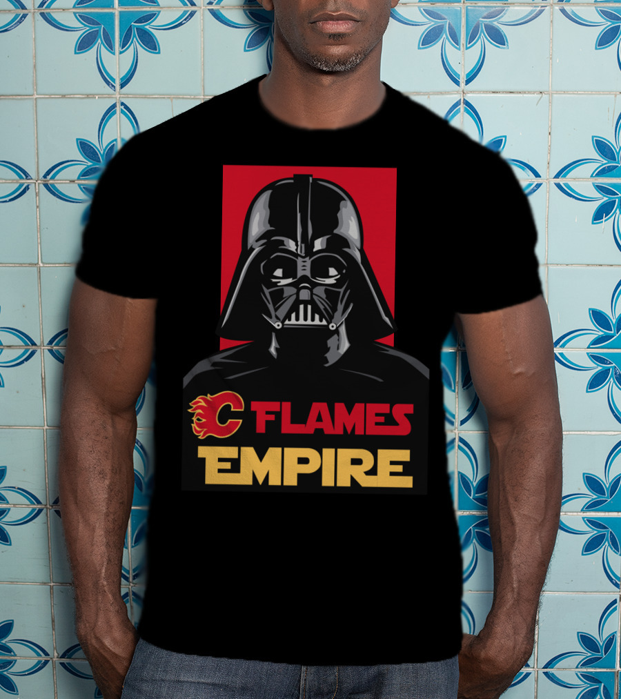 Calgary Flames Empire Darth Vader NHL T-Shirt