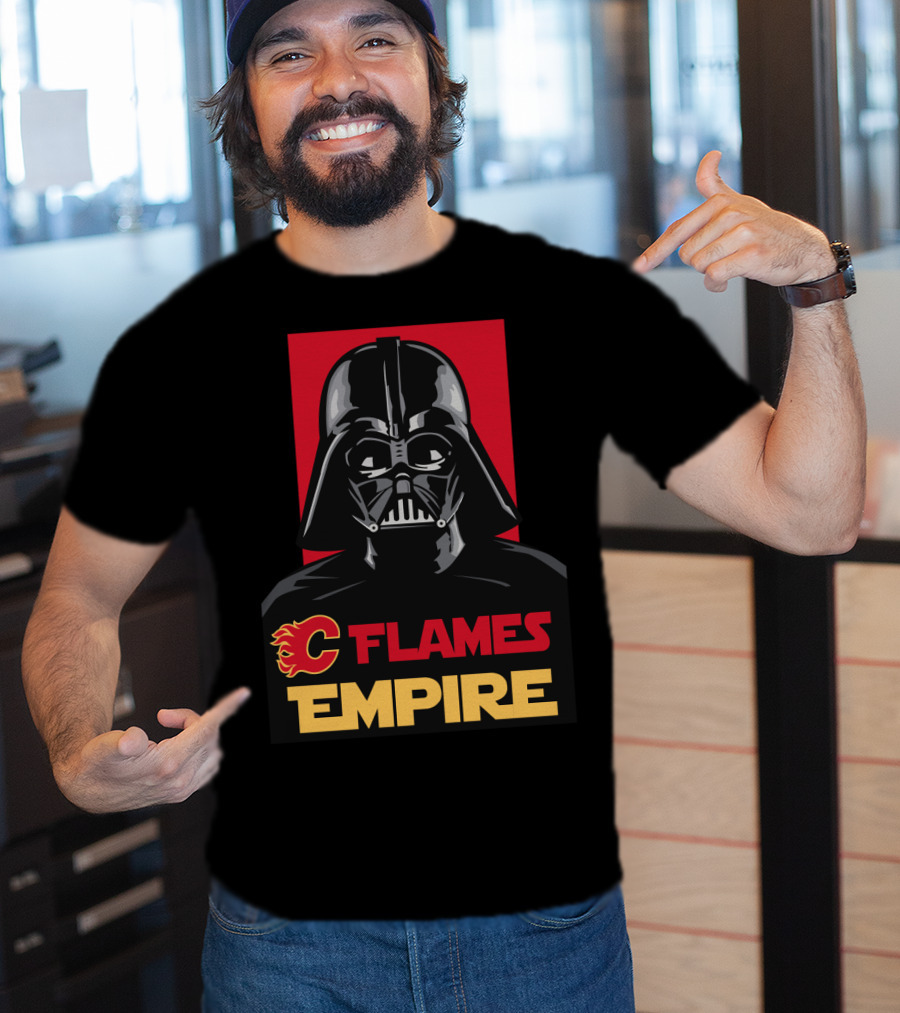 Calgary Flames Empire Darth Vader NHL T-Shirt