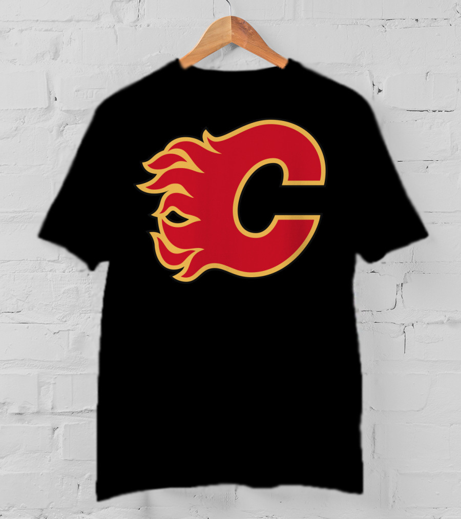 Calgary Flames Hockey Team Fiery T-Shirt