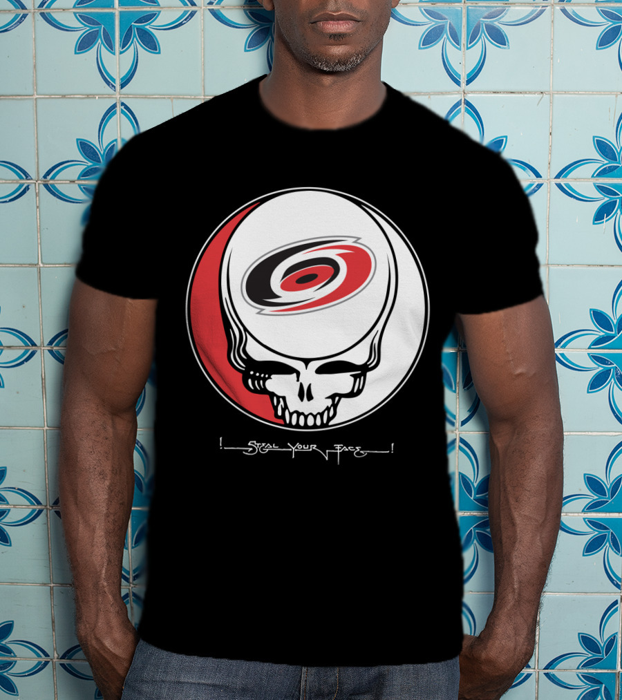 Steal Your Face Grateful Dead Carolina Hurricanes T-Shirt