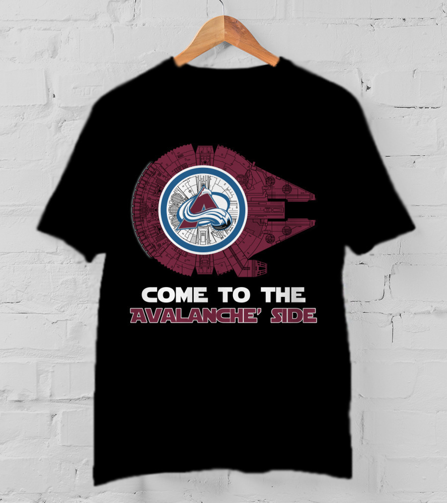 Colorado Avalanche Come To The Avalanche' Side Millennium Falcon T-Shirt