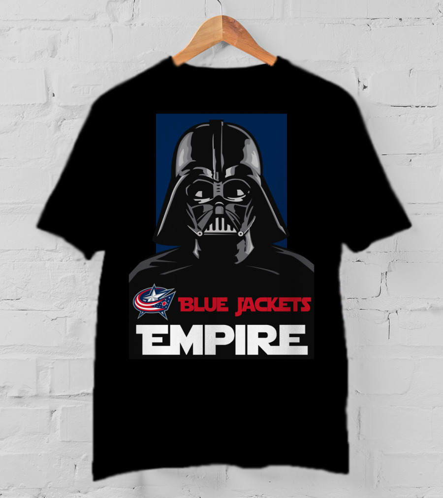 Columbus Blue Jackets Empire Darth Vader NHL T-Shirt