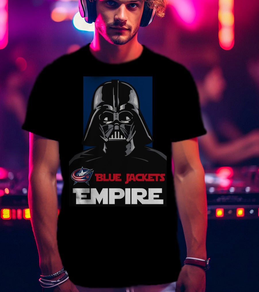 Columbus Blue Jackets Empire Darth Vader NHL T-Shirt