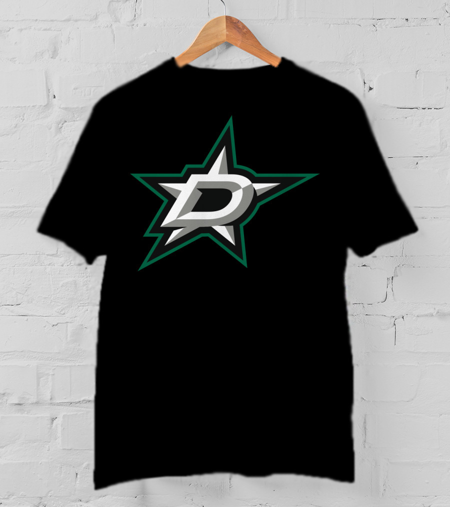Dallas Stars Hockey Team Logo Black T-Shirt