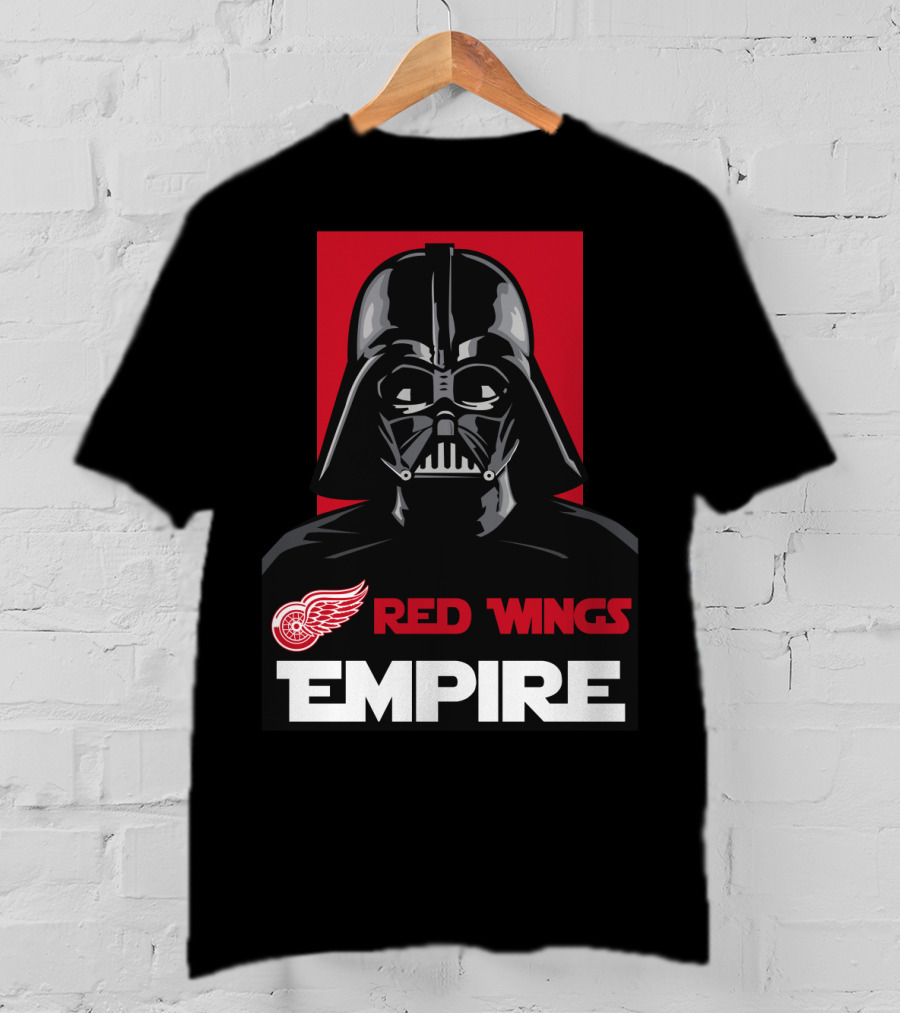 Detroit Red Wings Empire Darth Vader NHL T-Shirt