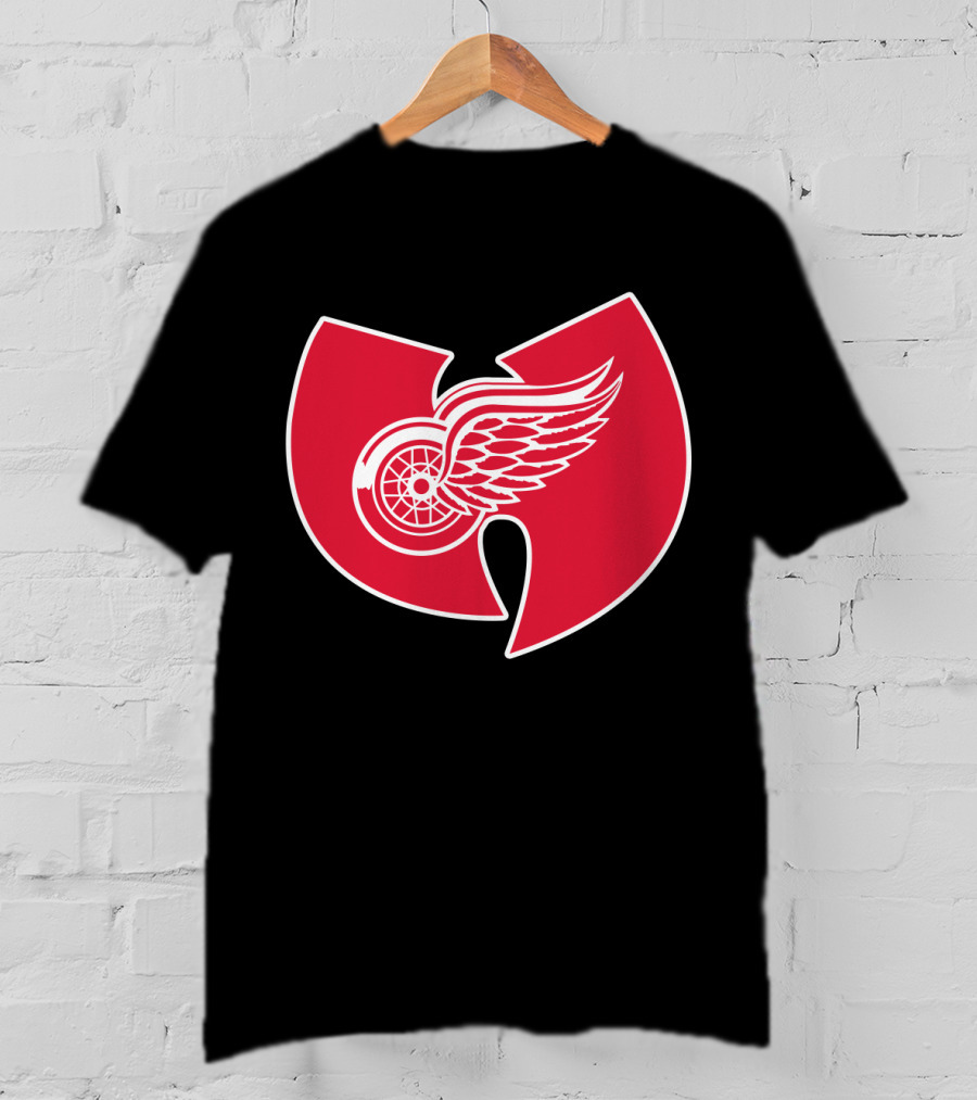 Detroit Red Wings Wu-Tang Clan Logo Merge T-Shirt