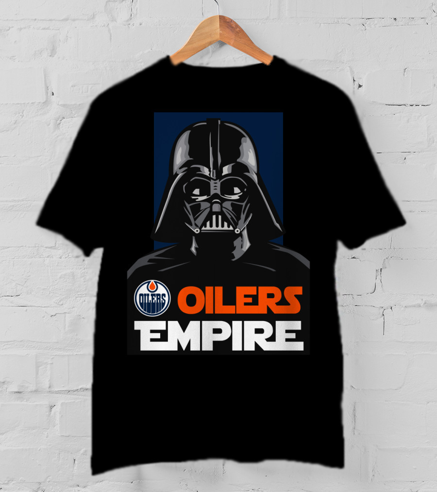Edmonton Oilers Empire Darth Vader NHL T-Shirt