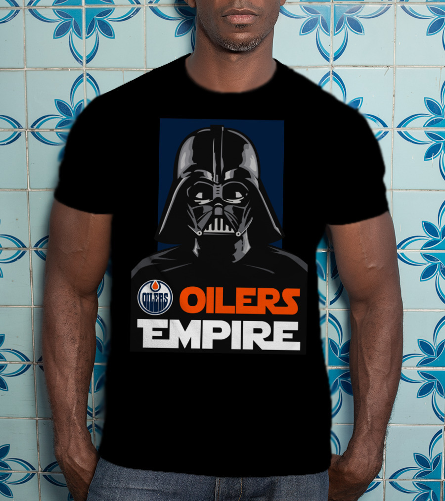 Edmonton Oilers Empire Darth Vader NHL T-Shirt