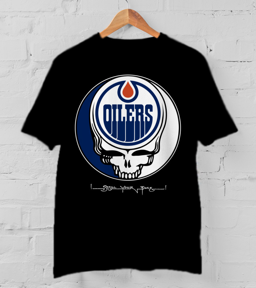 Grateful Dead Steal Your Face Edmonton Oilers T-Shirt