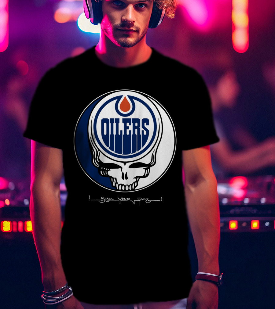 Grateful Dead Steal Your Face Edmonton Oilers T-Shirt