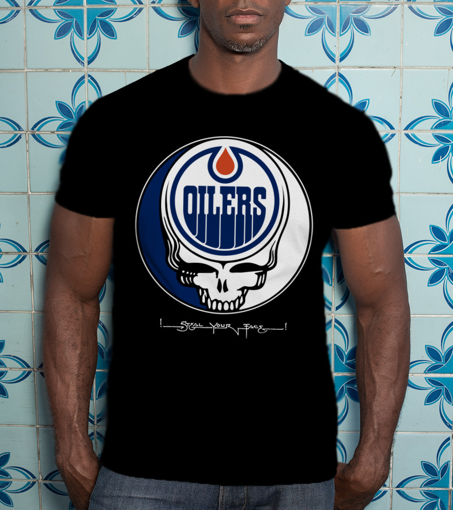 Grateful Dead Steal Your Face Edmonton Oilers T-Shirt