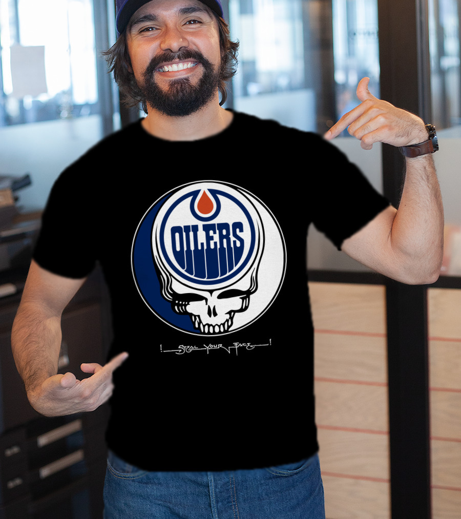 Grateful Dead Steal Your Face Edmonton Oilers T-Shirt