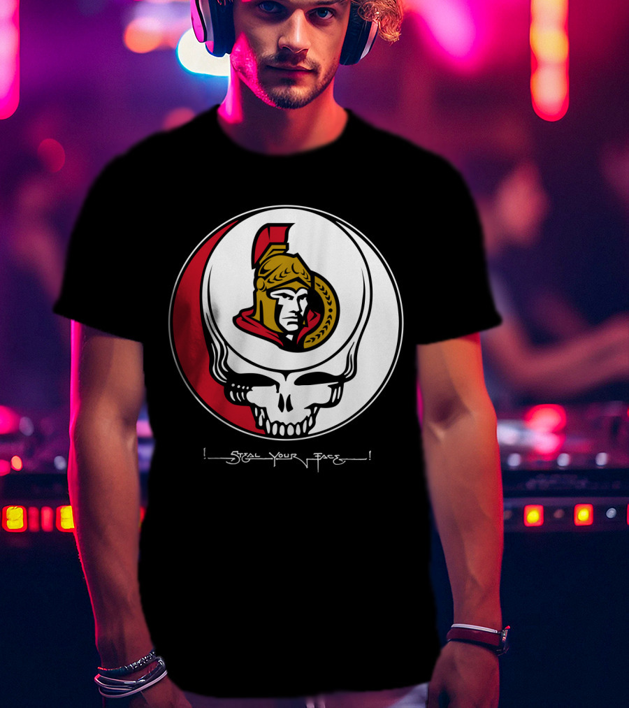 Steal Your Face Grateful Dead Ottawa Senators T-Shirt