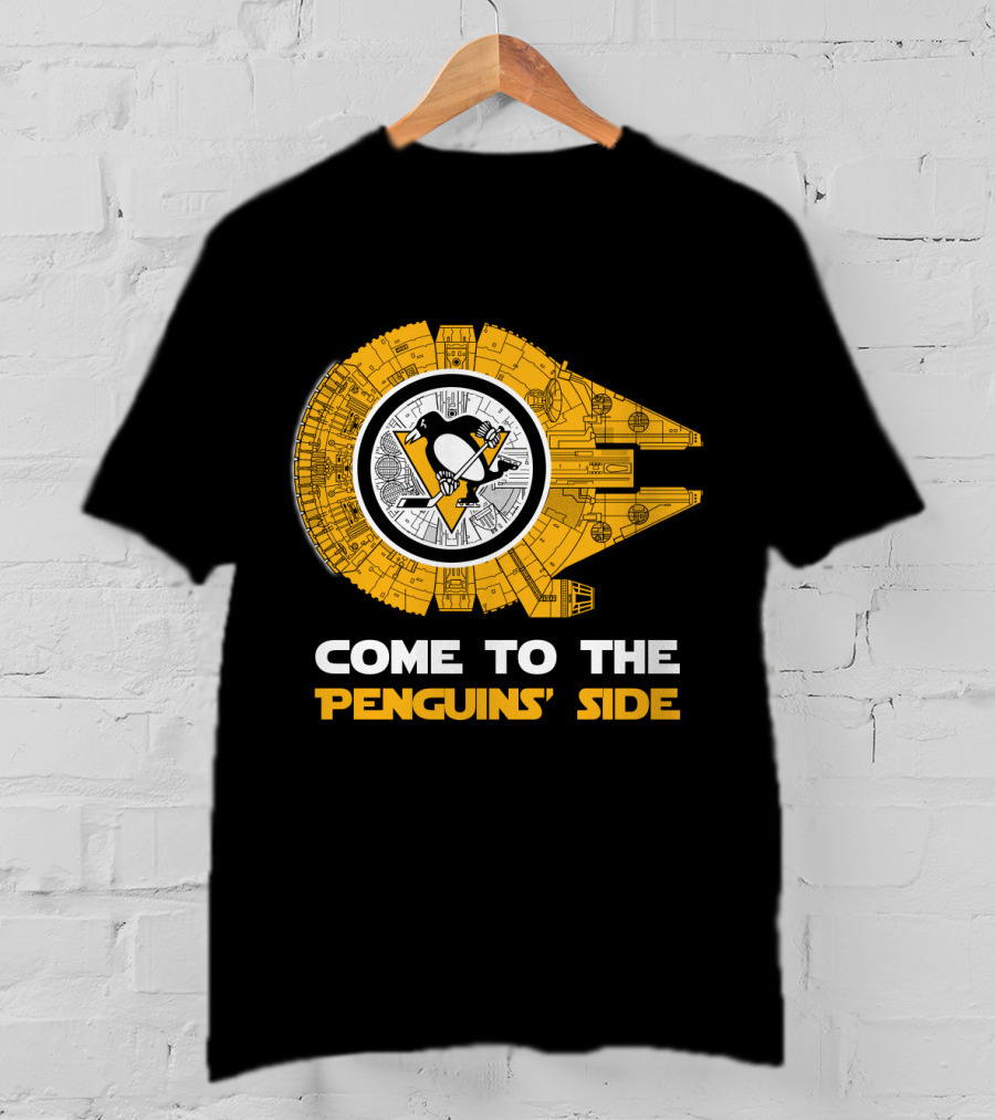 Pittsburgh Penguins Millennium Falcon Come To The Penguins' Side T-Shirt