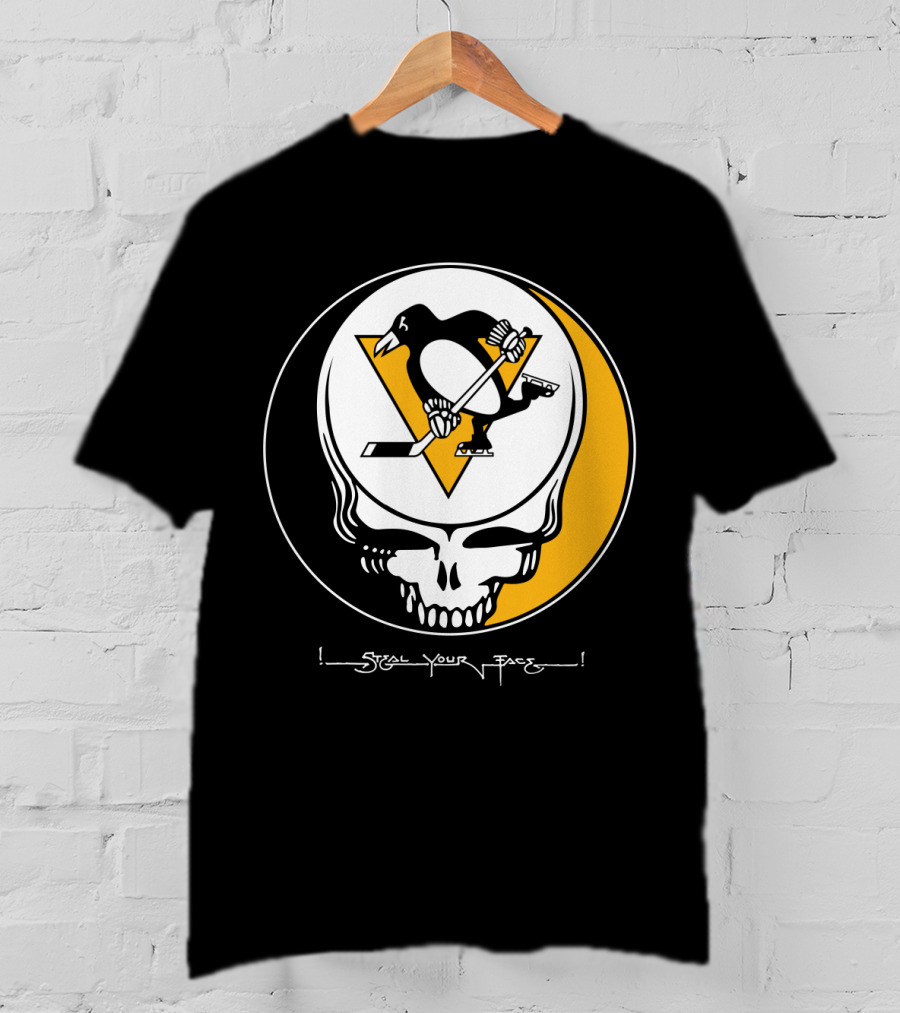 Steal Your Face Grateful Dead Pittsburgh Penguins T-Shirt