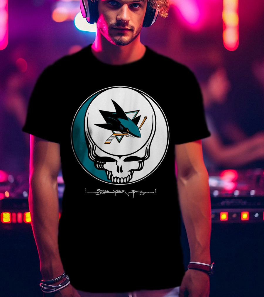 Grateful Dead Steal Your Face San Jose Sharks T-Shirt