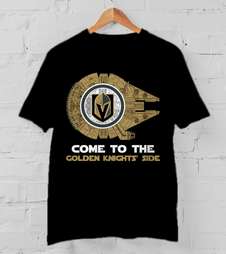 Come To The Golden Knights' Side Millennium Falcon T-Shirt