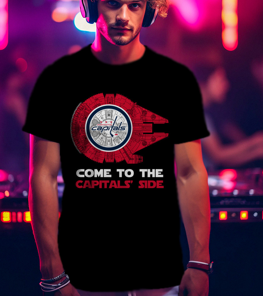 Washington Capitals Millennium Falcon Come To The Capitals' Side T-Shirt