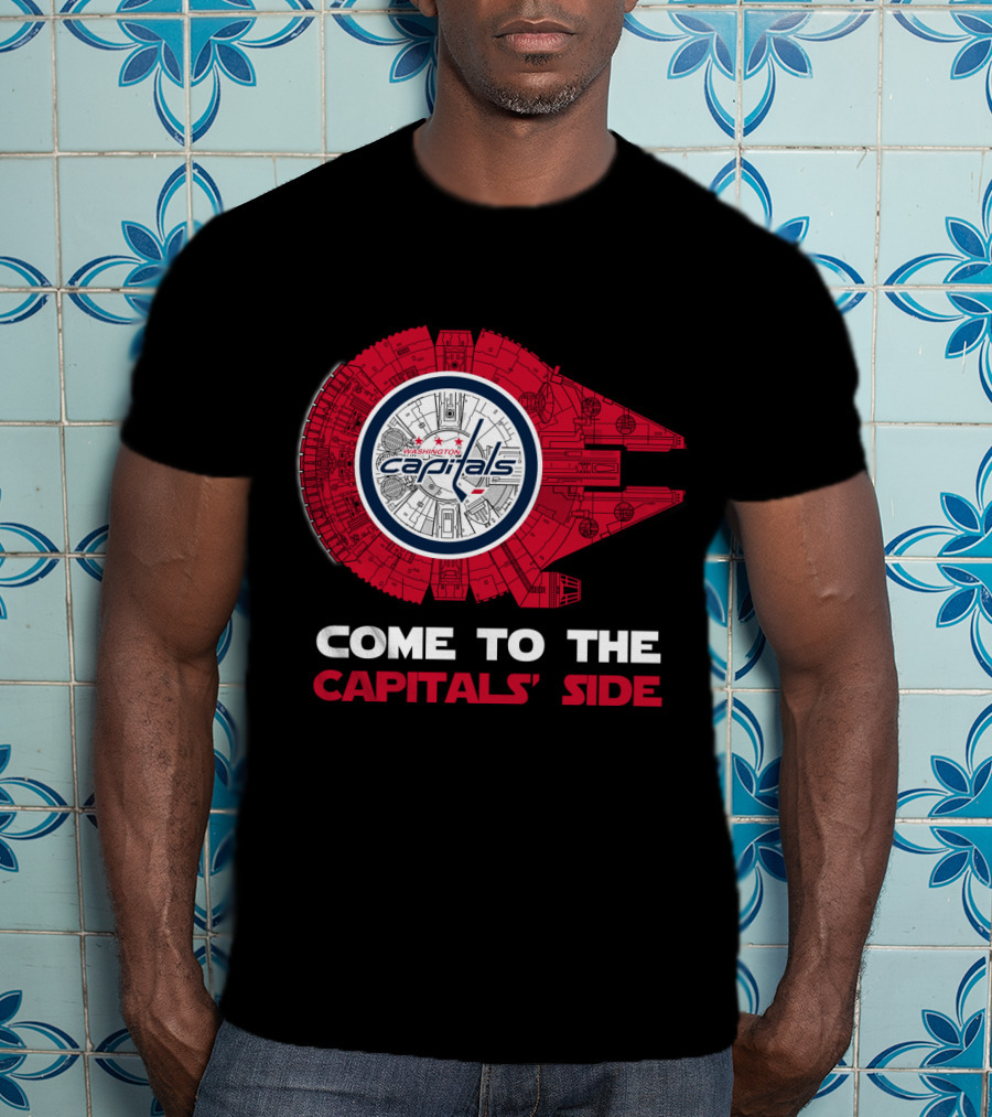 Washington Capitals Millennium Falcon Come To The Capitals' Side T-Shirt
