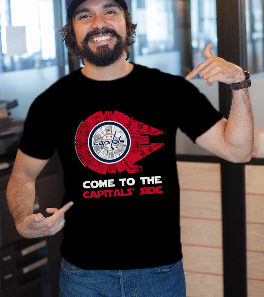Washington Capitals Millennium Falcon Come To The Capitals' Side T-Shirt