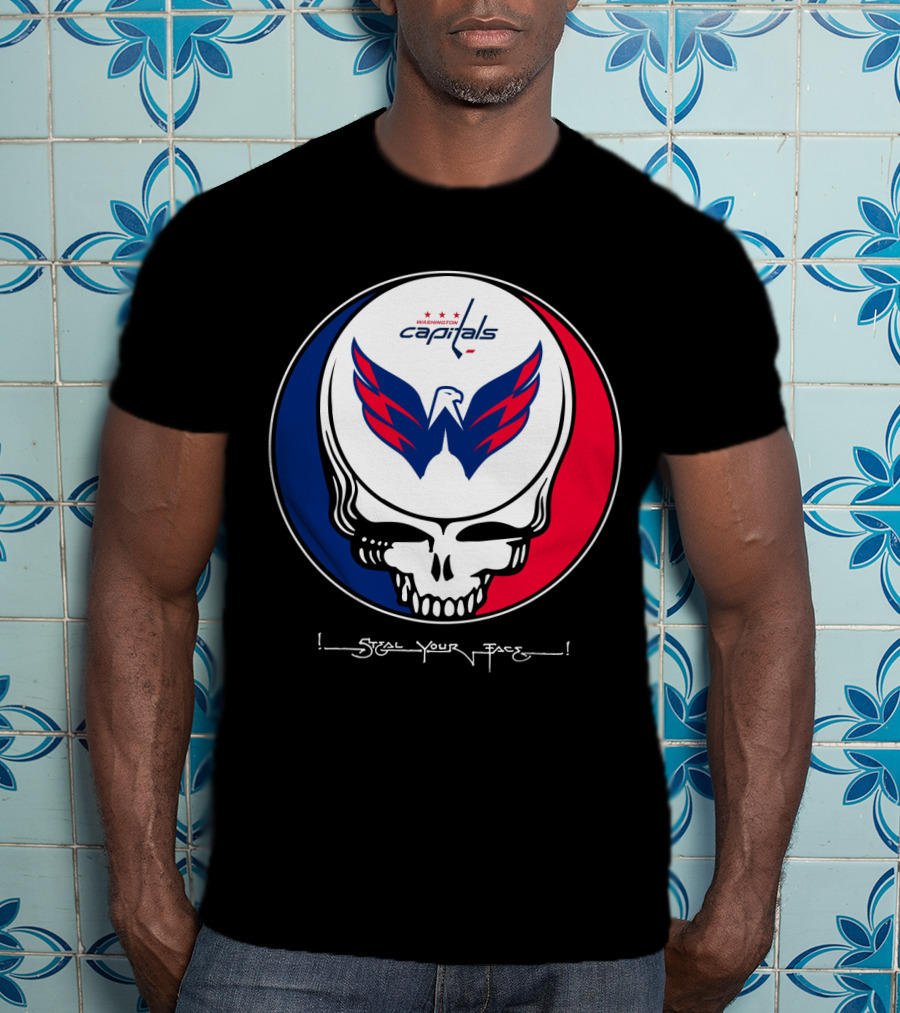 Grateful Dead Washington Capitals Steal Your Face T-Shirt