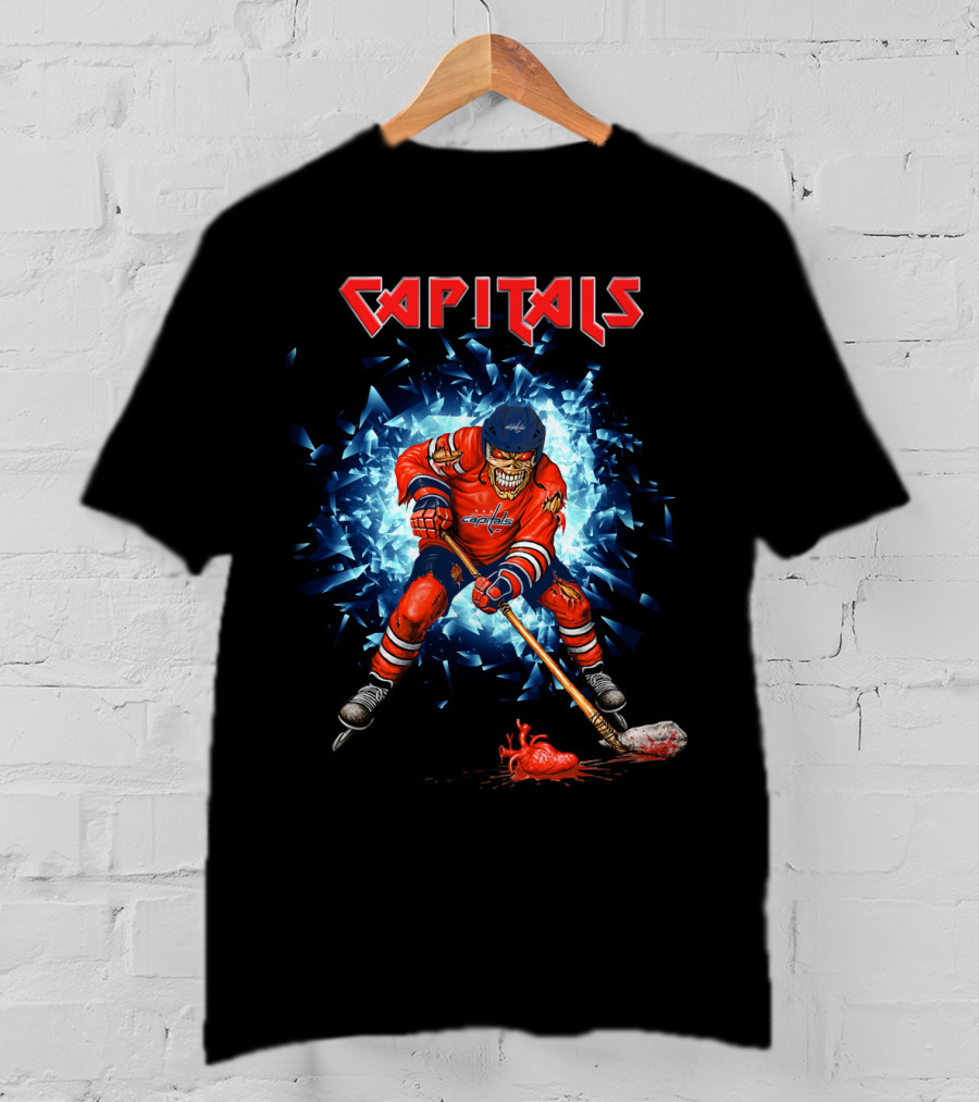 Capitals Hockey Skeleton Burst T-Shirt