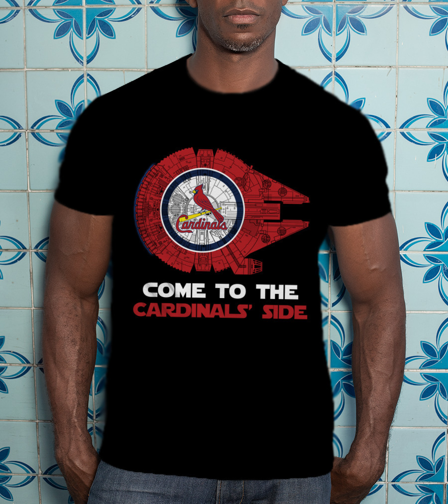 St. Louis Cardinals Come To The Cardinals' Side Millennium Falcon T-Shirt