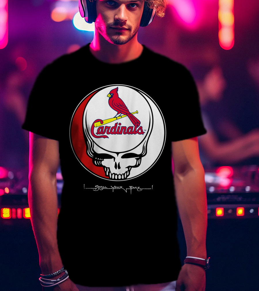 GRATEFUL DEAD St. Louis Cardinals Steal Your Face T-Shirt