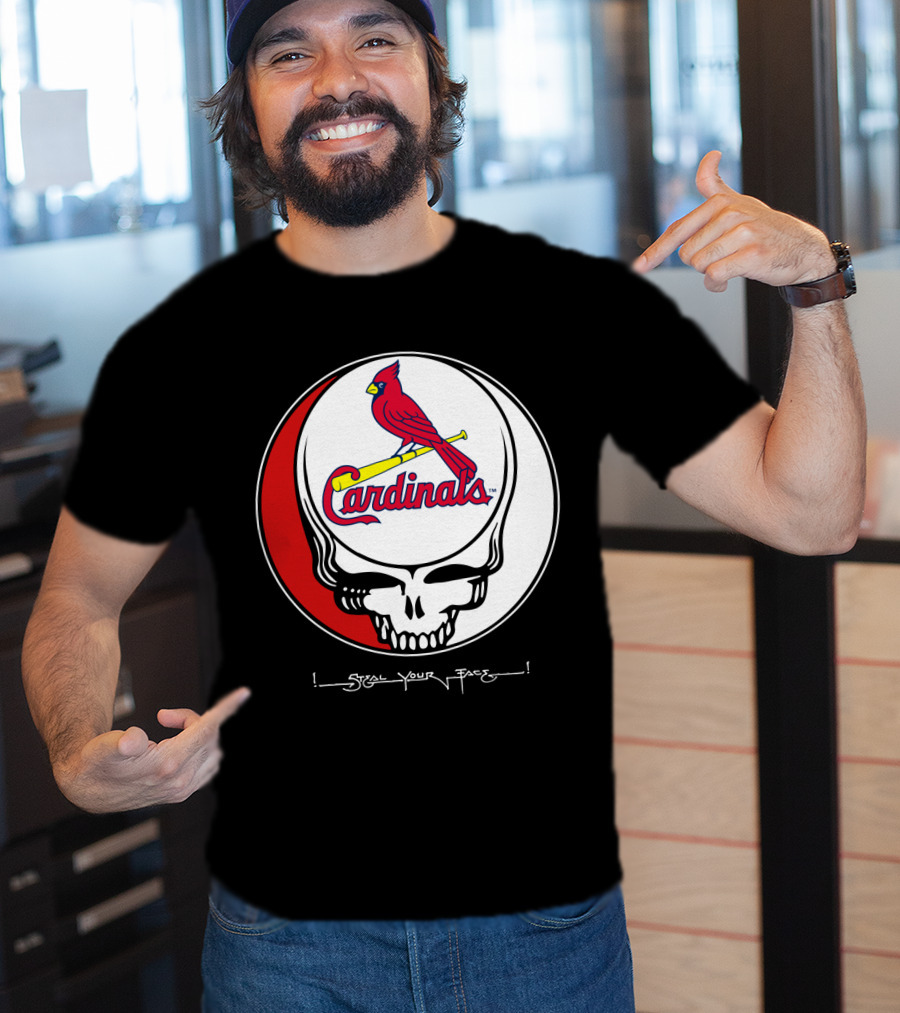 GRATEFUL DEAD St. Louis Cardinals Steal Your Face T-Shirt