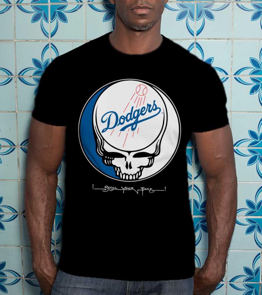 Grateful Dead Steal Your Face Dodgers T-Shirt