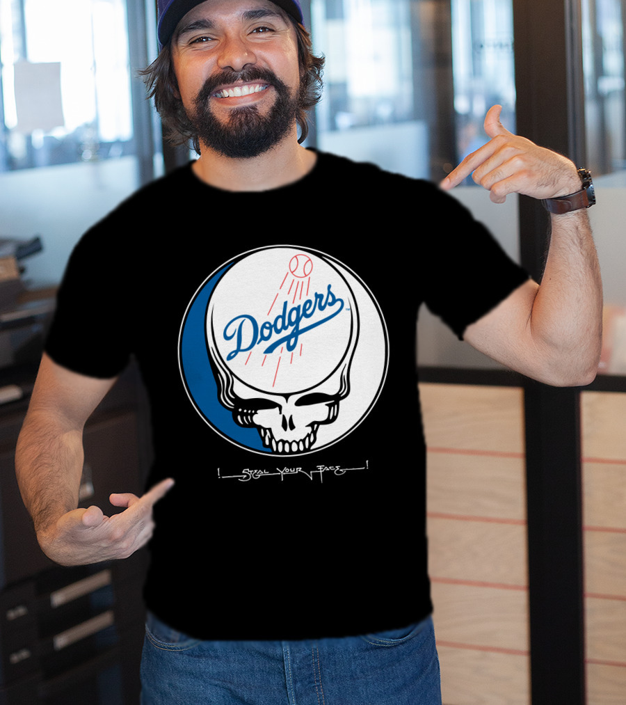 Grateful Dead Steal Your Face Dodgers T-Shirt