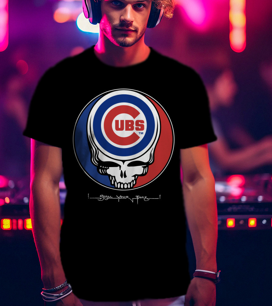 GRATEFUL DEAD Chicago Cubs Steal Your Face T-Shirt