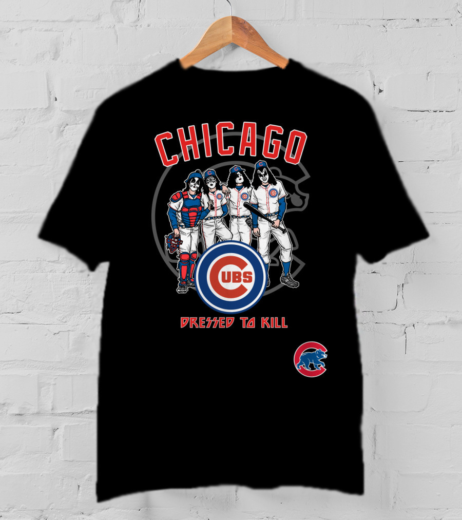 Chicago Cubs KISS Dressed To Kill Crossover T-Shirt