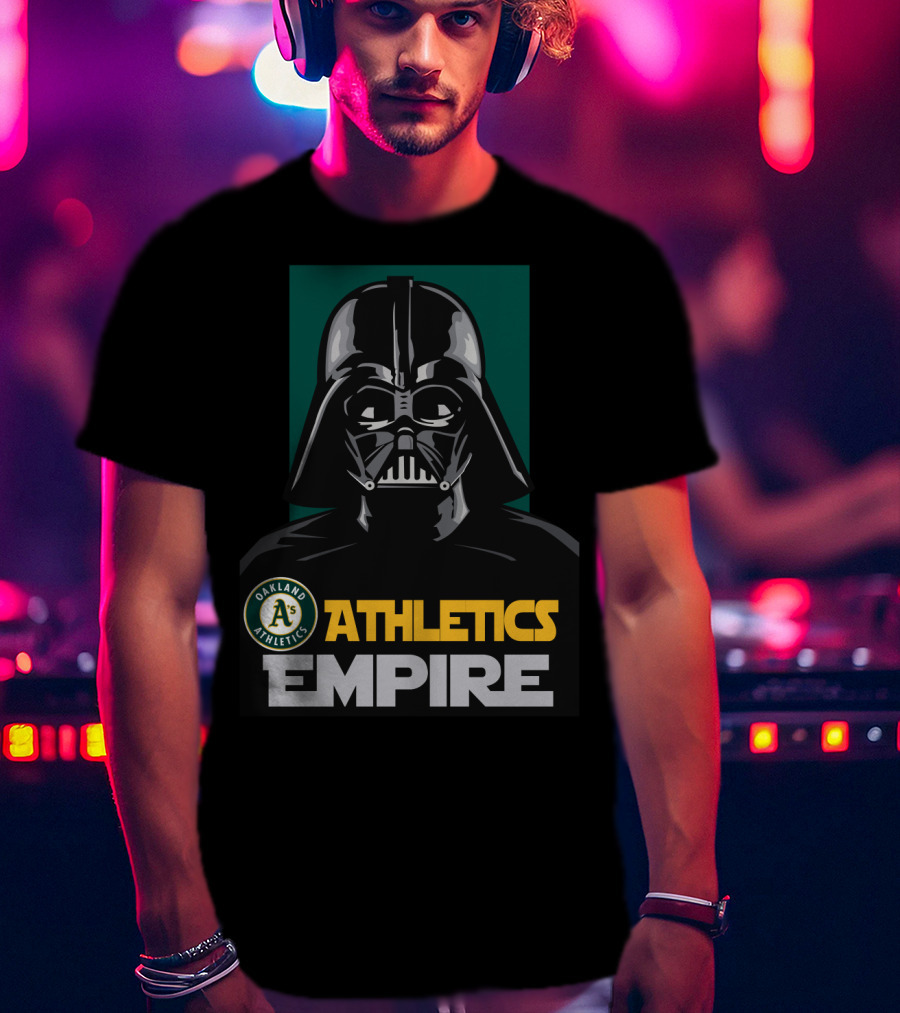 Oakland Athletics Empire Darth Vader A's T-Shirt