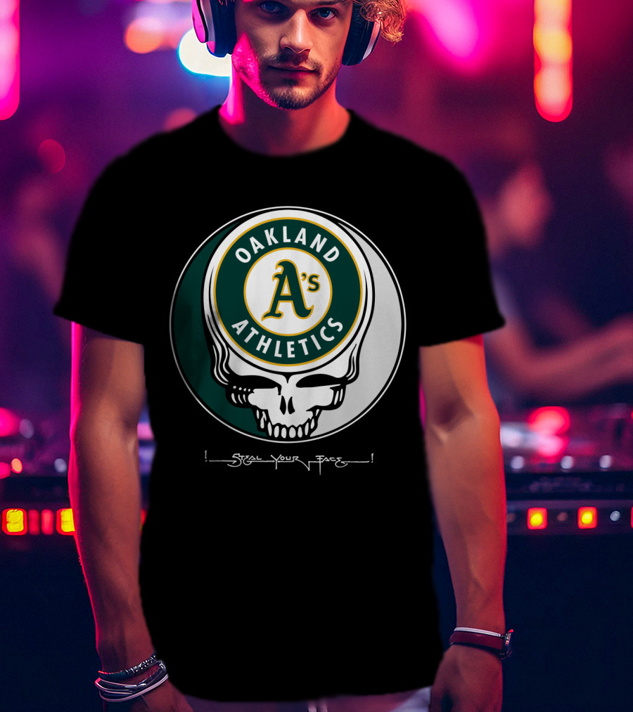 GRATEFUL DEAD Oakland Athletics Steal Your Face T-Shirt