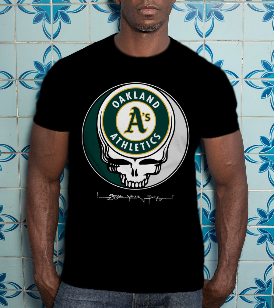 GRATEFUL DEAD Oakland Athletics Steal Your Face T-Shirt