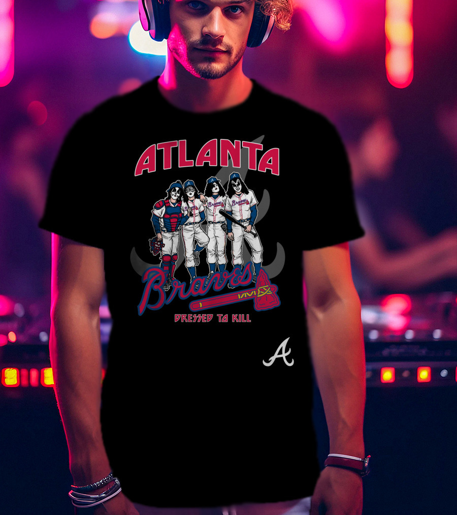 Atlanta Braves KISS Dressed To Kill T-Shirt