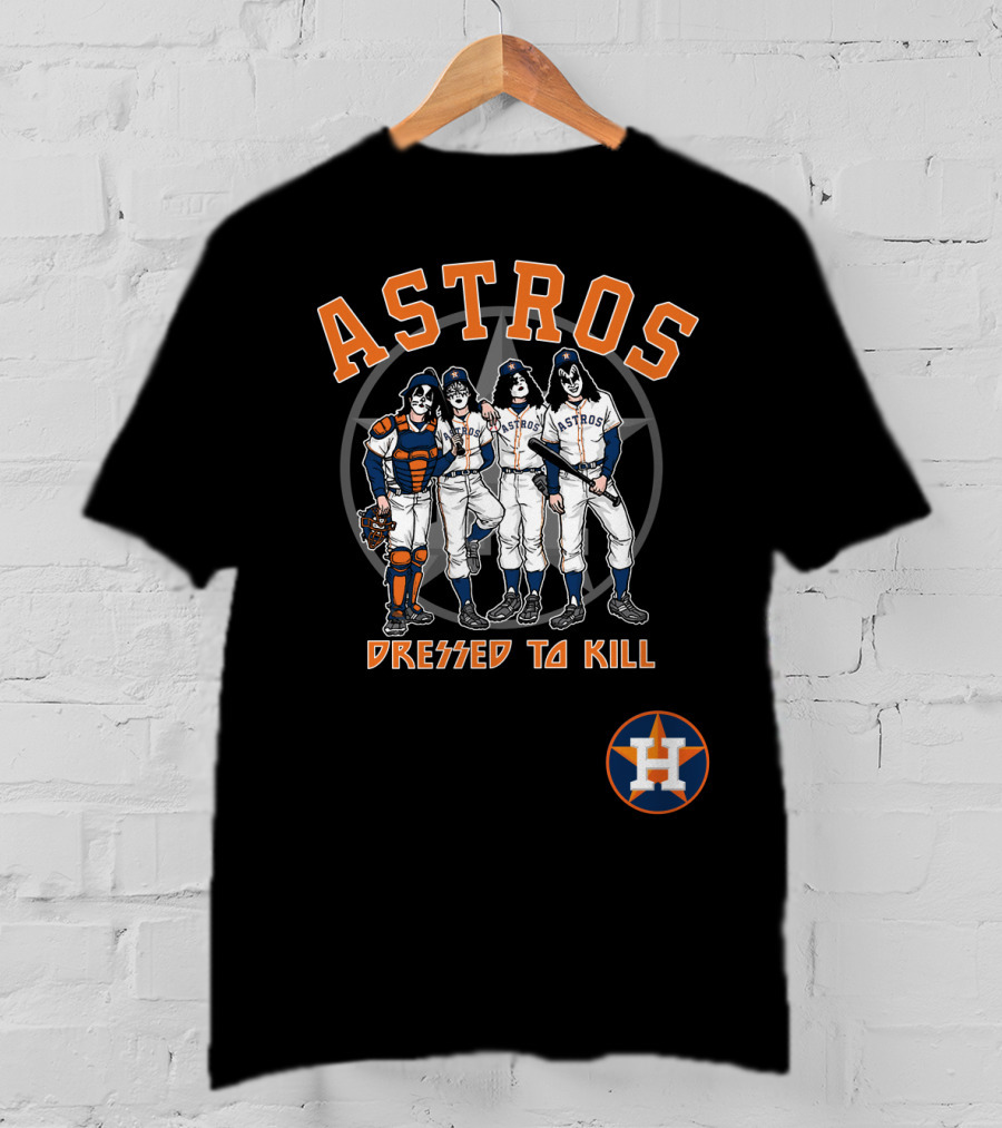 Houston Astros KISS Dressed To Kill Collaboration T-Shirt