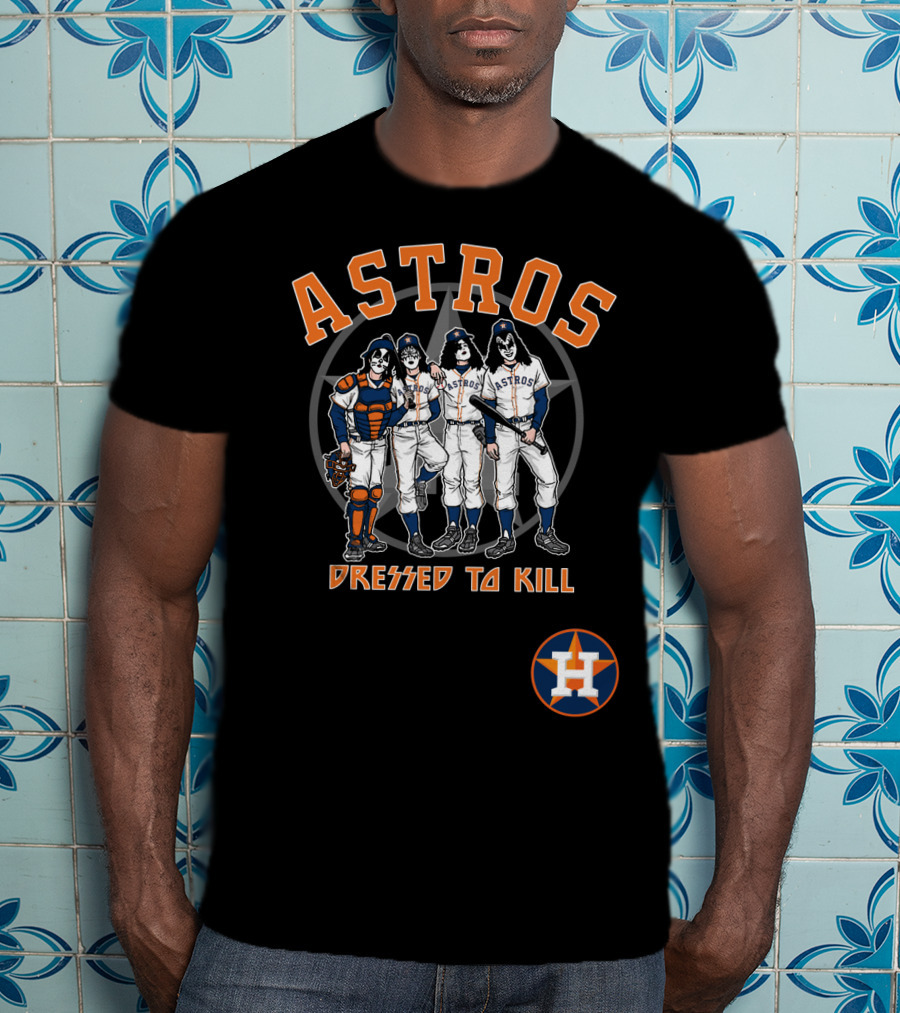 Houston Astros KISS Dressed To Kill Collaboration T-Shirt