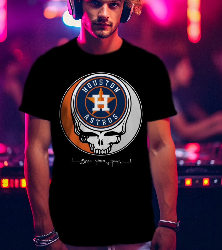 Houston Astros Grateful Dead Steal Your Face T-Shirt