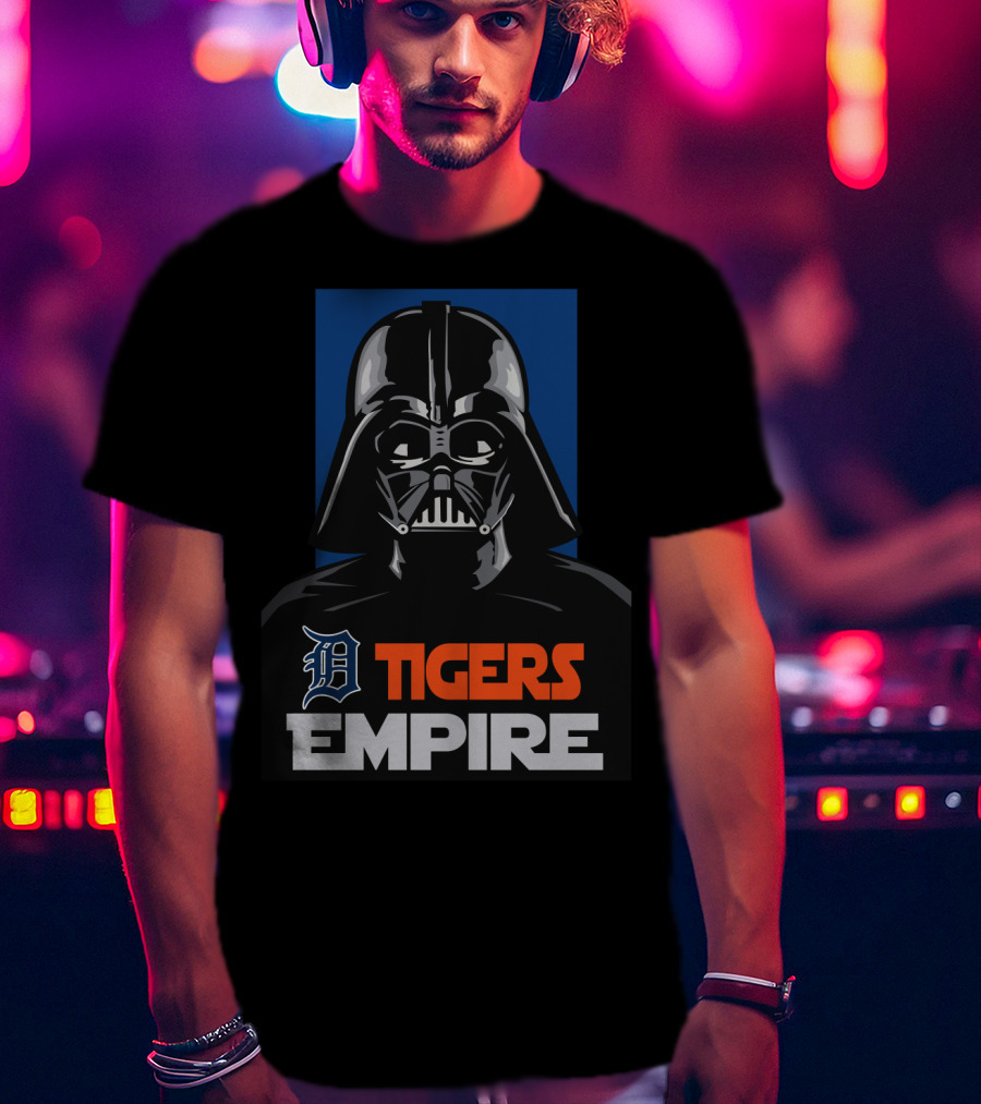 Detroit Tigers Empire Darth Vader T-Shirt