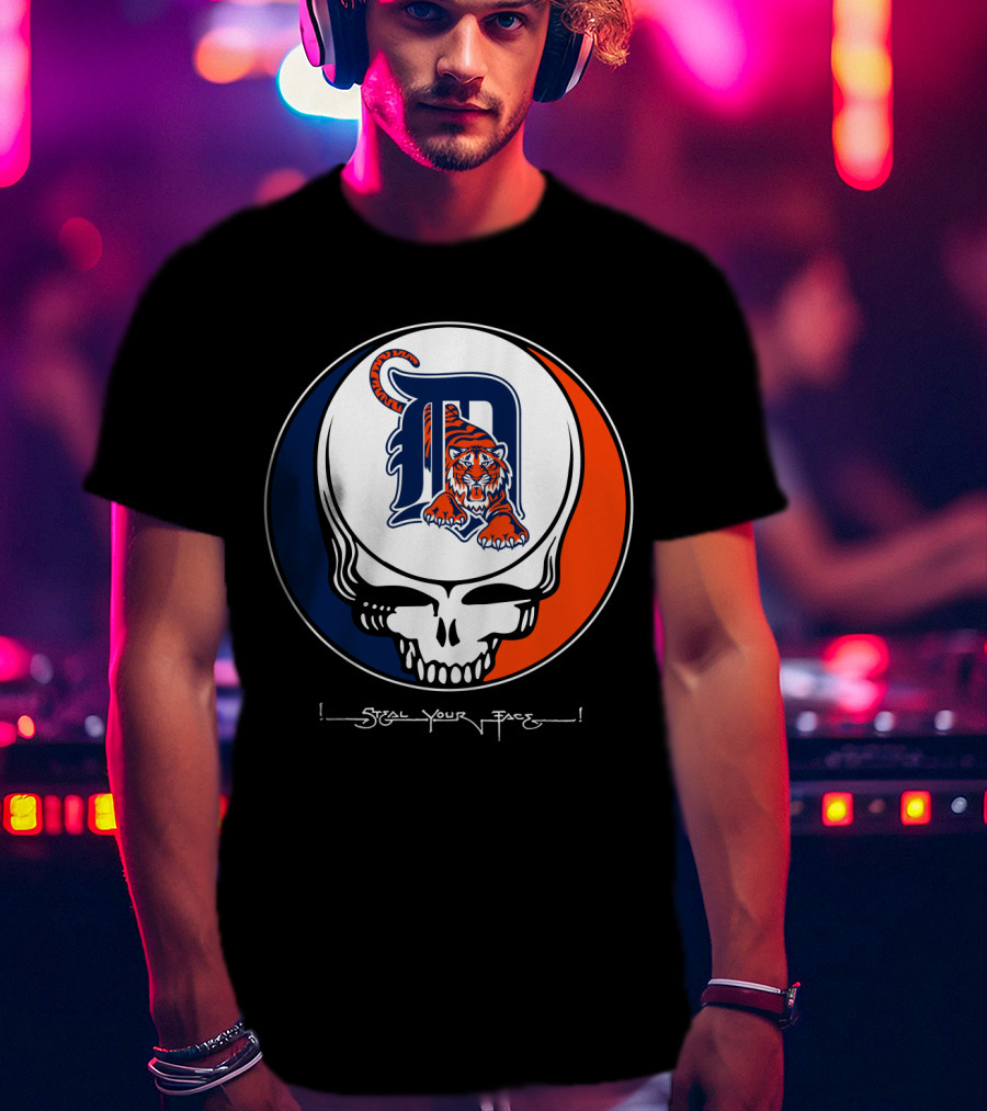 Grateful Dead Steal Your Face Detroit Tigers T-Shirt