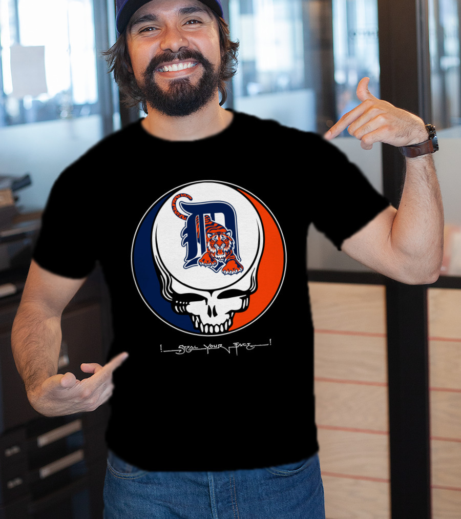 Grateful Dead Steal Your Face Detroit Tigers T-Shirt
